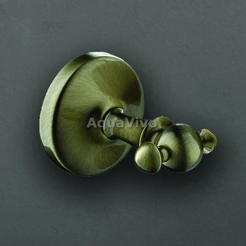 Крючок Art&Max Antic AM-E-2686Q, двойной, цвет бронза