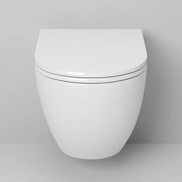Унитаз Grossman Color GR-4455 MS подвесной, безободковый, с сиденьем микролифт, цвет матовый белый