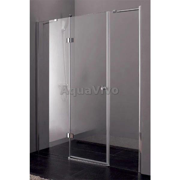 Душевая дверь Cezares VERONA-W-B-13-90+60/30-C-Cr 175, стекло прозрачное, профиль хромие хром