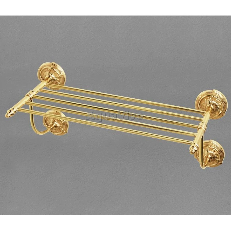 Полка Art&Max Barocco AM-2035-Do-Ant для полотенец, цвет античное золото - фото 1