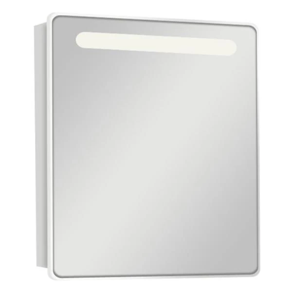 Шкаф-зеркало Акватон Америна 60 левый, с подсветкой, цвет белый