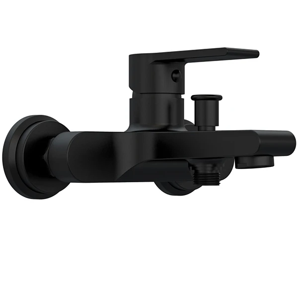 Смеситель Cersanit Brasko Black A63108 для ванны с душем, цвет черный - фото 1