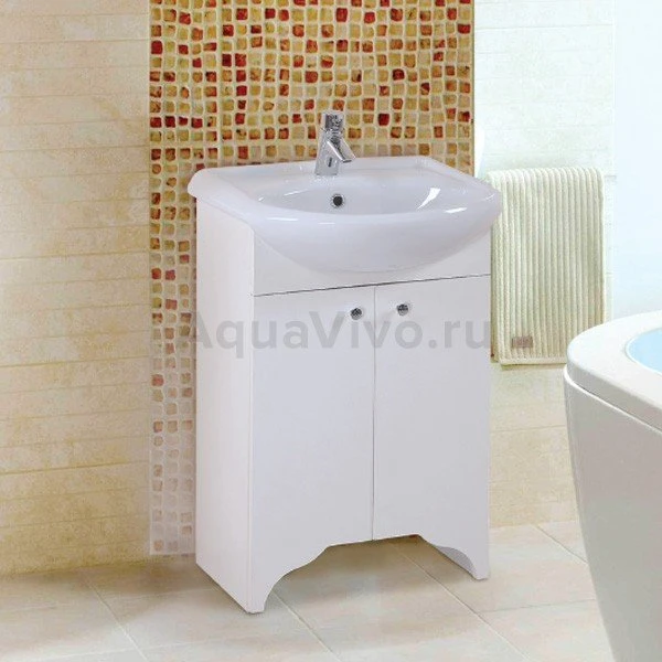 Мебель для ванной Оника Омега 55.10, цвет белый