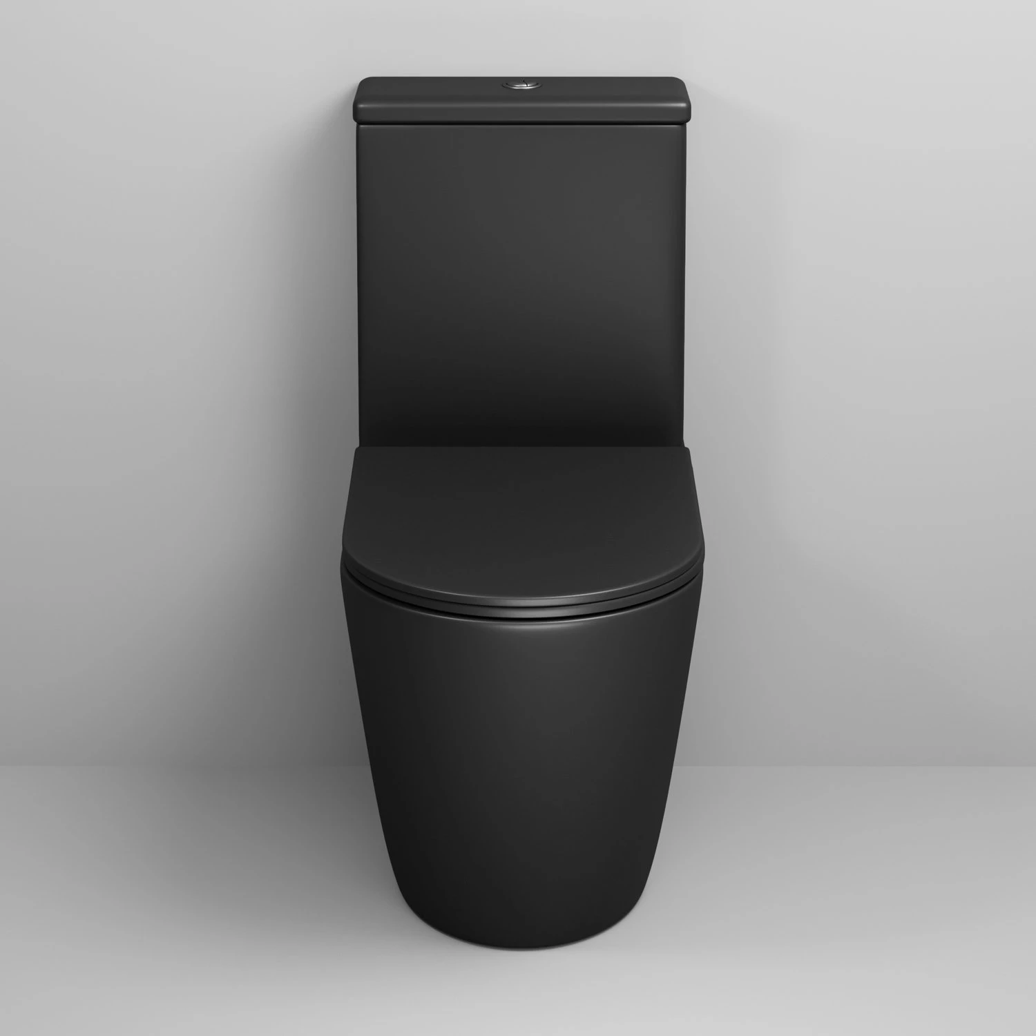 Унитаз Grossman Color GR-4480 BMS напольный, безободковый, с сиденьем микролифт, цвет черный матовый