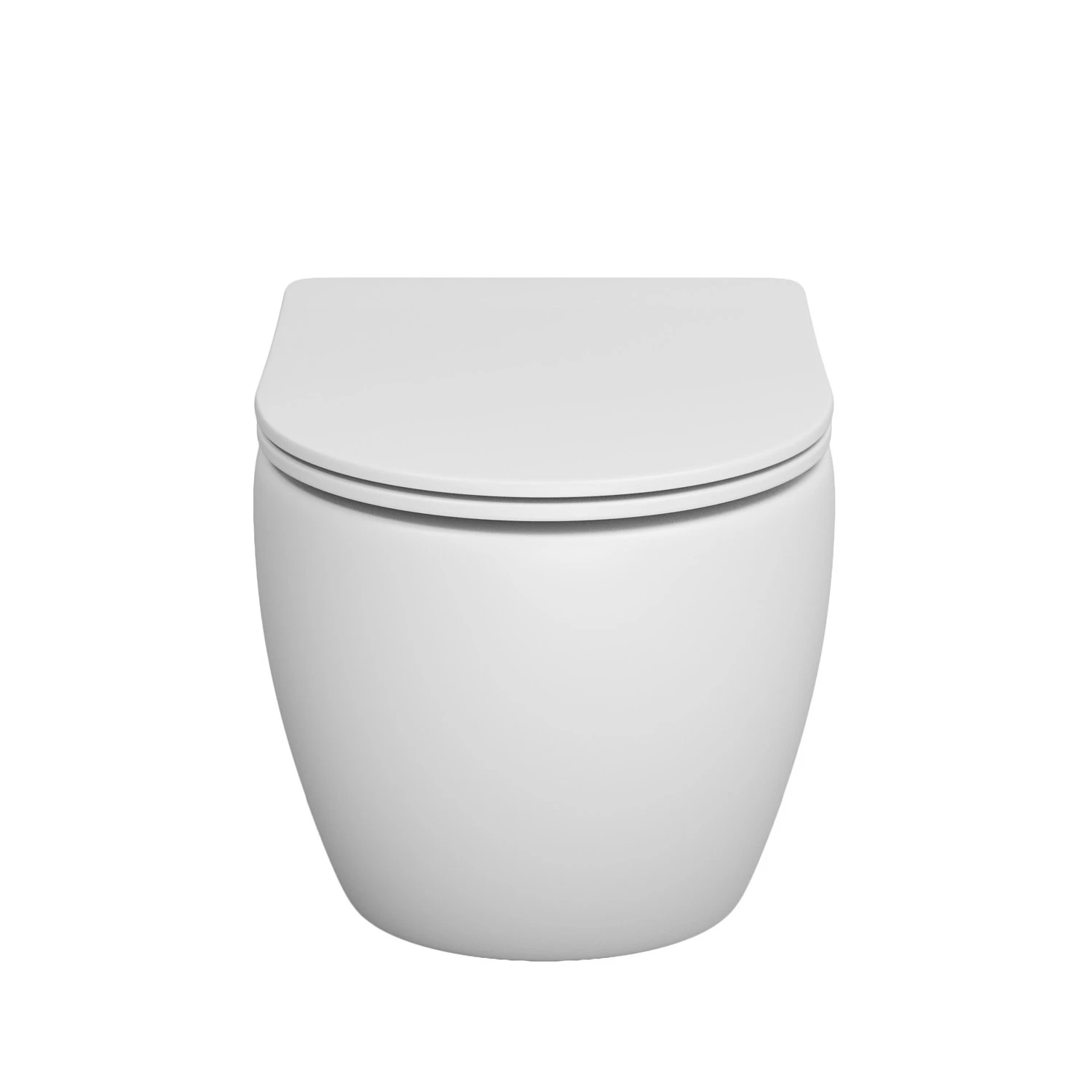 Унитаз Grossman Color GR-4411 MS подвесной, безободковый, с сиденьем микролифт, цвет белый матовый - фото 1