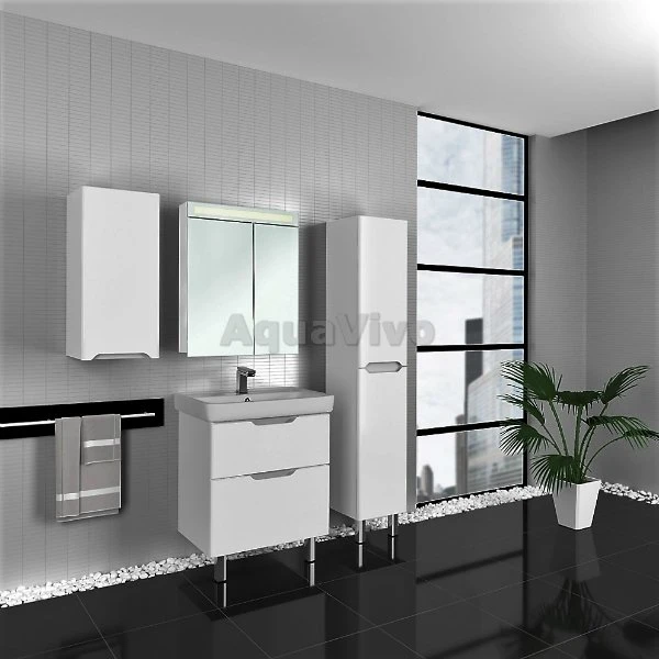 Мебель для ванной Dreja Q Plus 80, цвет белый лак