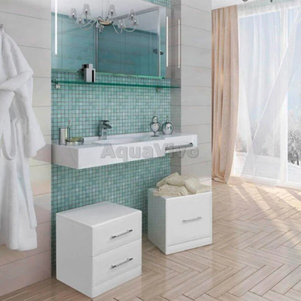 Мебель для ванной Акватон Отель 127 левая - фото 1
