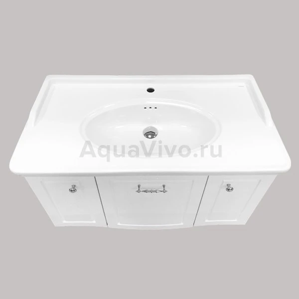 Мебель для ванной Comforty Палини 100, цвет белый глянец - фото 1
