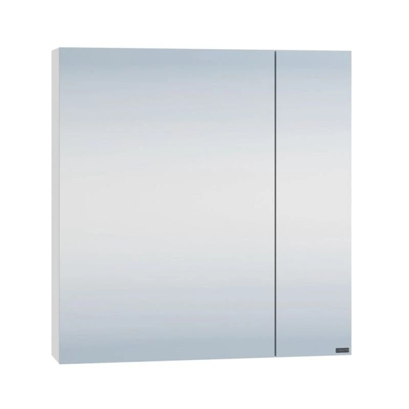 Шкаф-зеркало Санта Стандарт 70, цвет белый