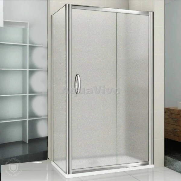 Боковая стенка Good Door Infinity SP-100-G-CH 100, стекло грейп, профиль хром - фото 1