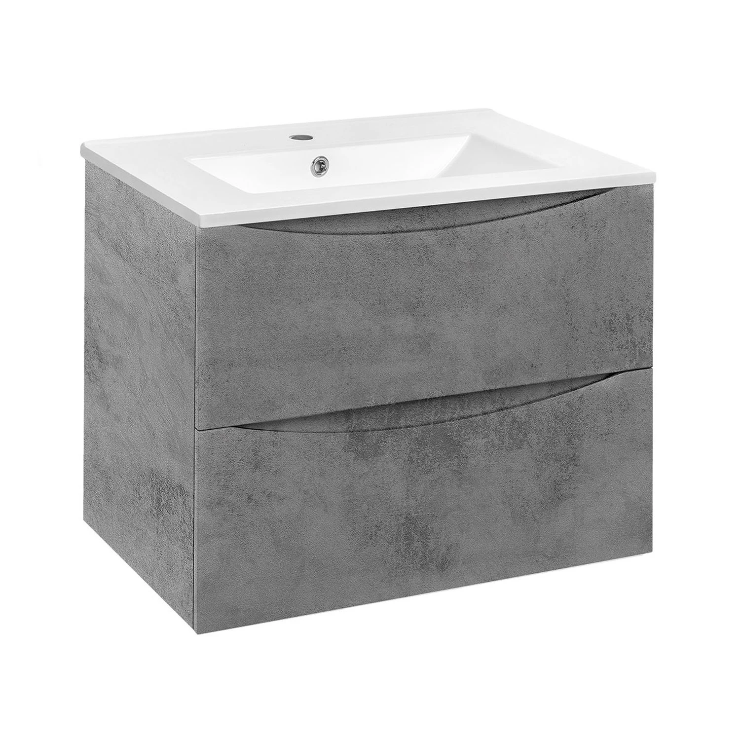 Мебель для ванной Vincea Mia 70, под фарфоровую раковину, цвет бетон - фото 1