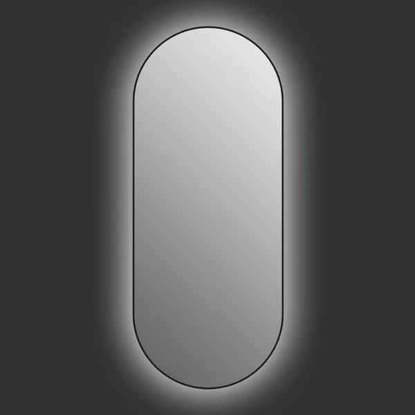 Зеркало Cersanit Eclipse Smart 50x122, с подсветкой, в черной раме