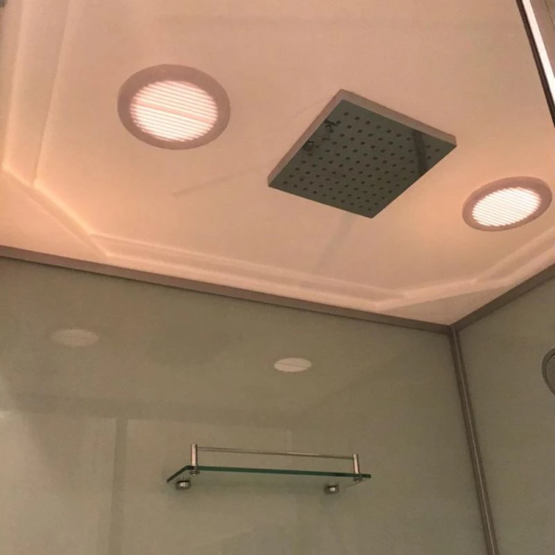 Душевая кабина Frank F900/1 90х70, стекло прозрачное, профиль хром - фото 1