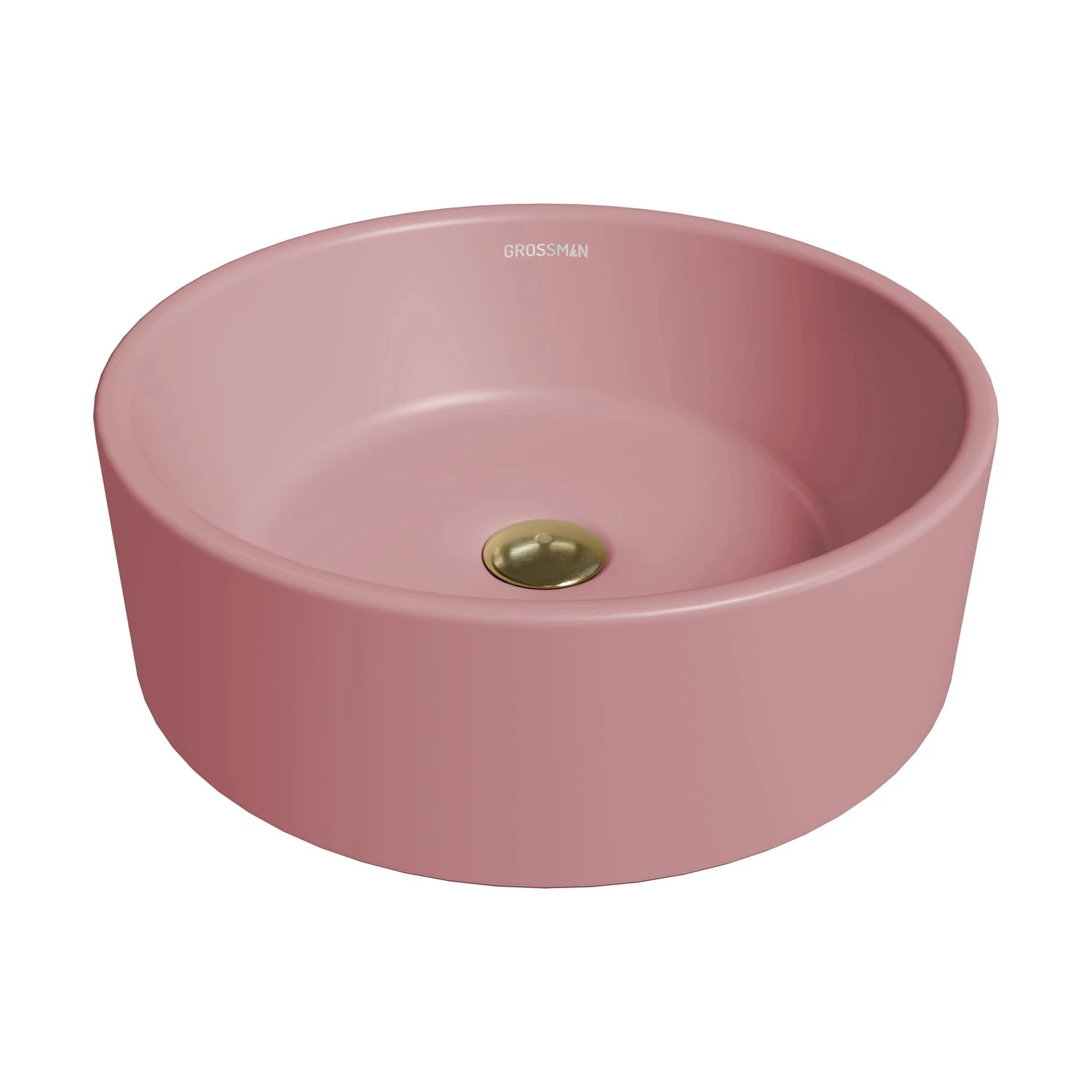 Раковина Grossman Color GR-3013 PIM накладная, 41x41 см, цвет розовый матовый