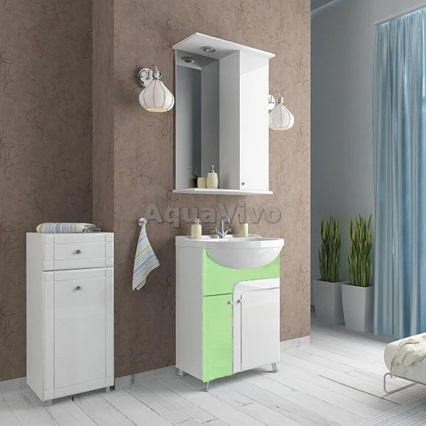 Мебель для ванной Mixline Посейдон 55, цвет зеленый
