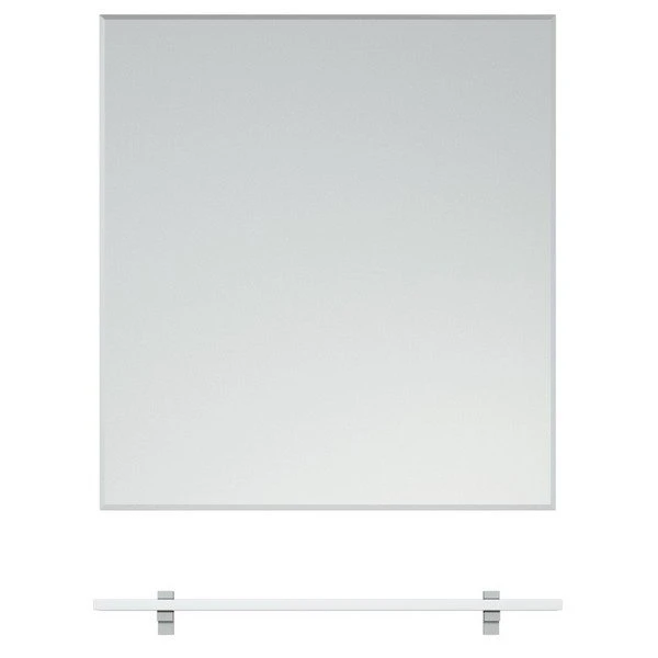 Зеркало Corozo Мирэль 60x65, с полкой, цвет белый - фото 1