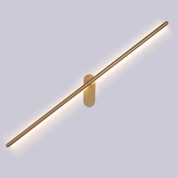 Подсветка для картин Arte Lamp Prima A2028AP-1GO, арматура золото матовое, плафон акрил белый, 16х84 см