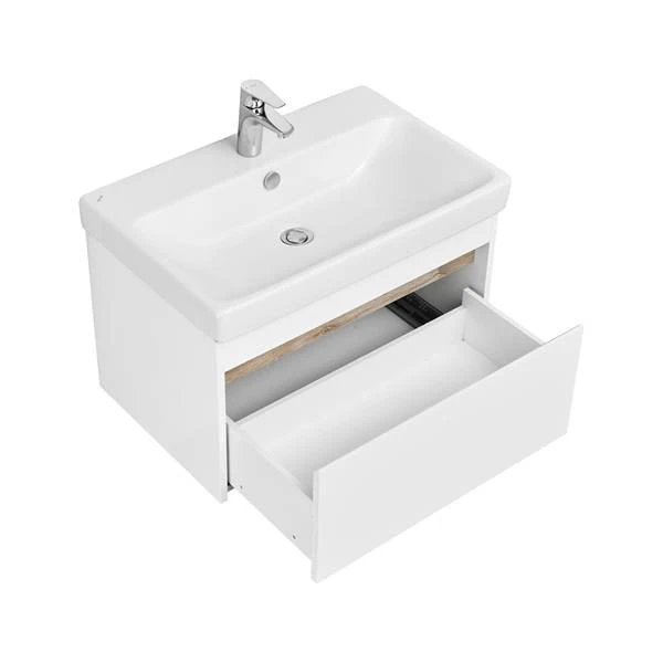 Мебель для ванной Акватон Марти 70, цвет белый / дуб эндгрейн