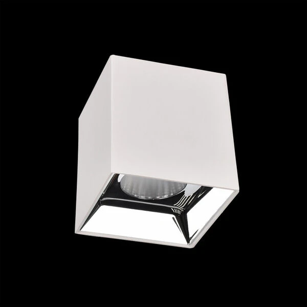 Точечный светильник Citilux Старк CL7440202, арматура белая, плафон металл хром