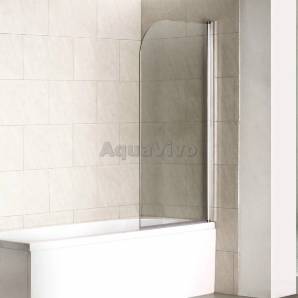 Шторка на ванну Good Door Screen H-80-C-CH 80x140, стекло прозрачное, профиль хром