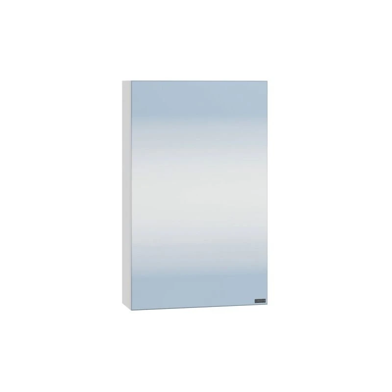 Шкаф-зеркало Санта Аврора 40, цвет белый