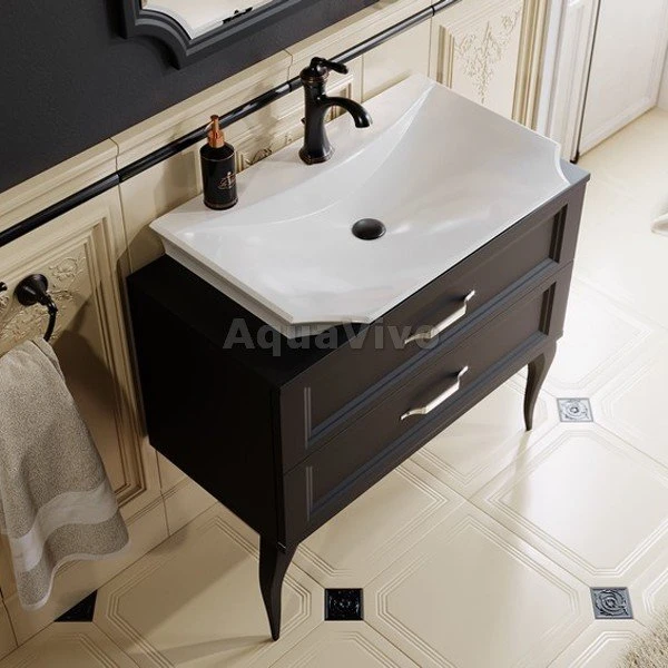 Мебель для ванной Aqwella La Donna 85, цвет черный