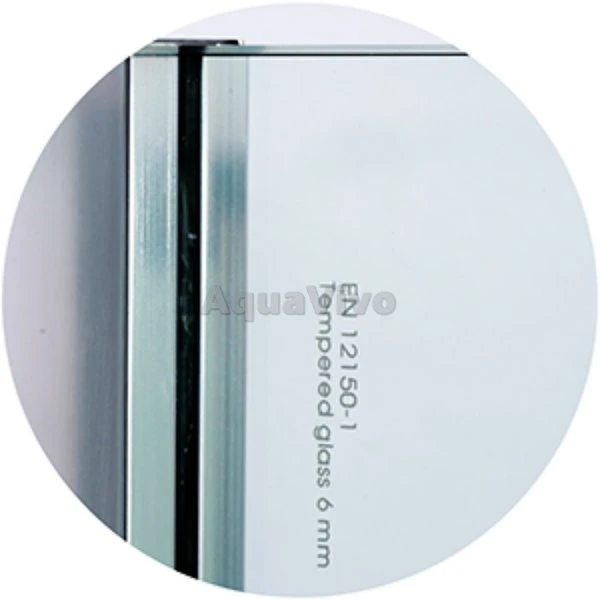 Душевой уголок WasserKRAFT Berkel WasserSchutz 48P28 80х90, стекло прозрачное, профиль серебристый - фото 1