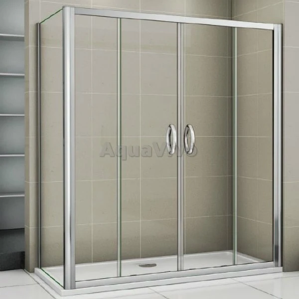 Боковая стенка Good Door Infinity SP-80-C-CH 80, стекло прозрачное, профиль хром