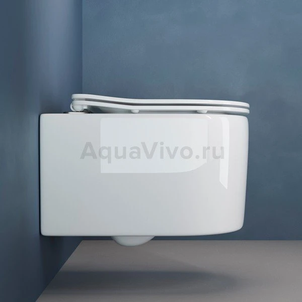 Унитаз Ceramica Nova Moments CN3003 подвесной, безободковый, с сиденьем микролифт