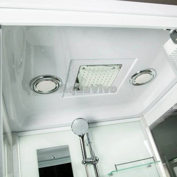 Душевая кабина River Tana 90 90x90, стекло прозрачное, профиль белый, с крышей