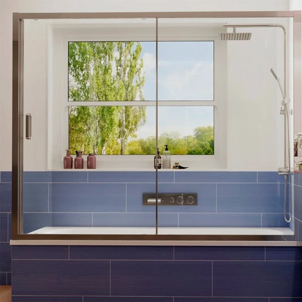 Шторка на ванну Ambassador Bath Screens 16041105 170x140, стекло прозрачное, профиль хром