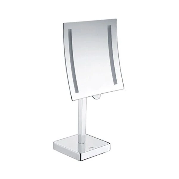 Косметическое зеркало WasserKRAFT K-1007, с подсветкой, 3-х кратным увеличением, цвет хром