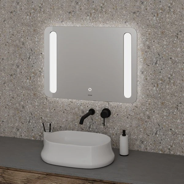 Зеркало Grossman Lara 70x70, с гравировкой, с подсветкой