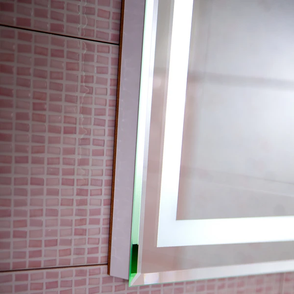Зеркало Бриклаер Вега / Мальта 75x85, с подсветкой и часами - фото 1