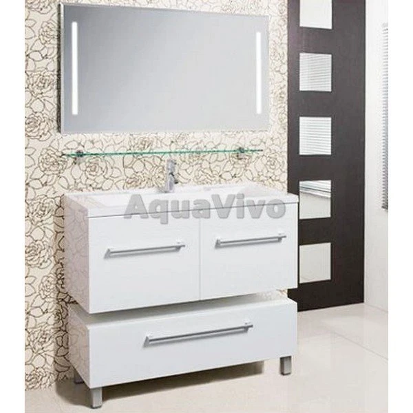 Мебель для ванной Акватон Мадрид 100 цвет белый, тумба с двумя ящиками