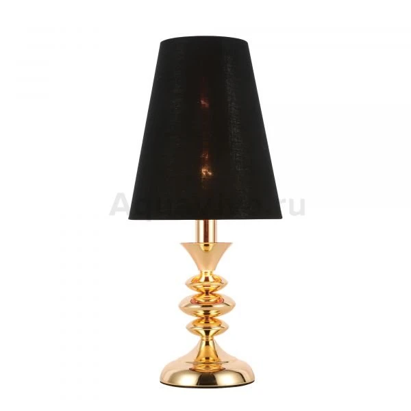 Прикроватная лампа ST Luce Rionfo SL1137.204.01, арматура металл, цвет золото, плафон текстиль, цвет черный