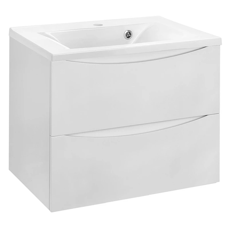 Мебель для ванной Vincea Mia 65, под раковину из искусственного камня, цвет белый глянец - фото 1