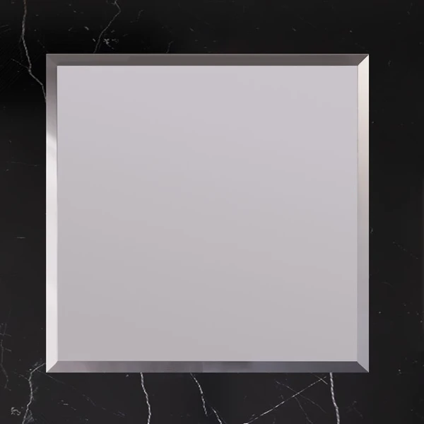Зеркало Опадирис Рубинно 90x85, без светильника, цвет серый глянец