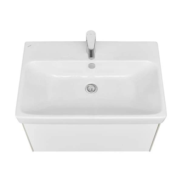 Мебель для ванной Акватон Асти 70, цвет белый глянец / ясень шимо