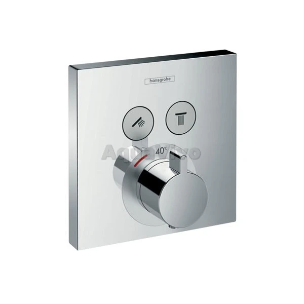 Переключатель потоков Hansgrohe ShowerSelect 15763000 внешняя часть, термостат на 2 потребителя