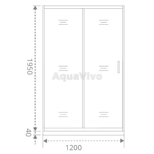 Душевая дверь Good Door Antares WTW-120-C-CH 120, стекло прозрачное, профиль хром