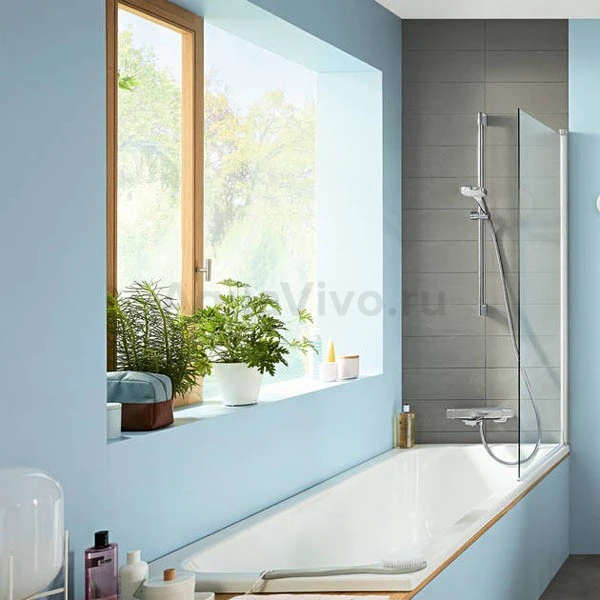 Смеситель Hansgrohe Ecostat E 15774000 для ванны с душем, термостатический - фото 1