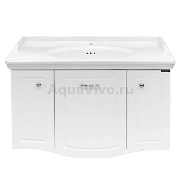 Мебель для ванной Comforty Палини 100, цвет белый глянец