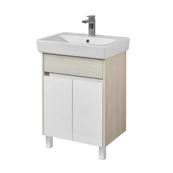 Мебель для ванной Акватон Верди Pro 60 Н, цвет белый / ясень фабрик
