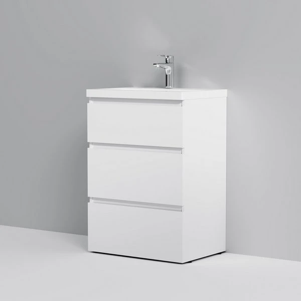 Мебель для ванной AM.PM Gem S 60 напольная, цвет белый глянец - фото 1