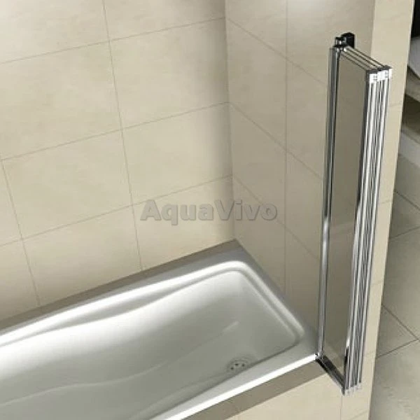 Шторка на ванну Good Door Screen GR5-120-C-CH 120x140, стекло прозрачное, профиль хром