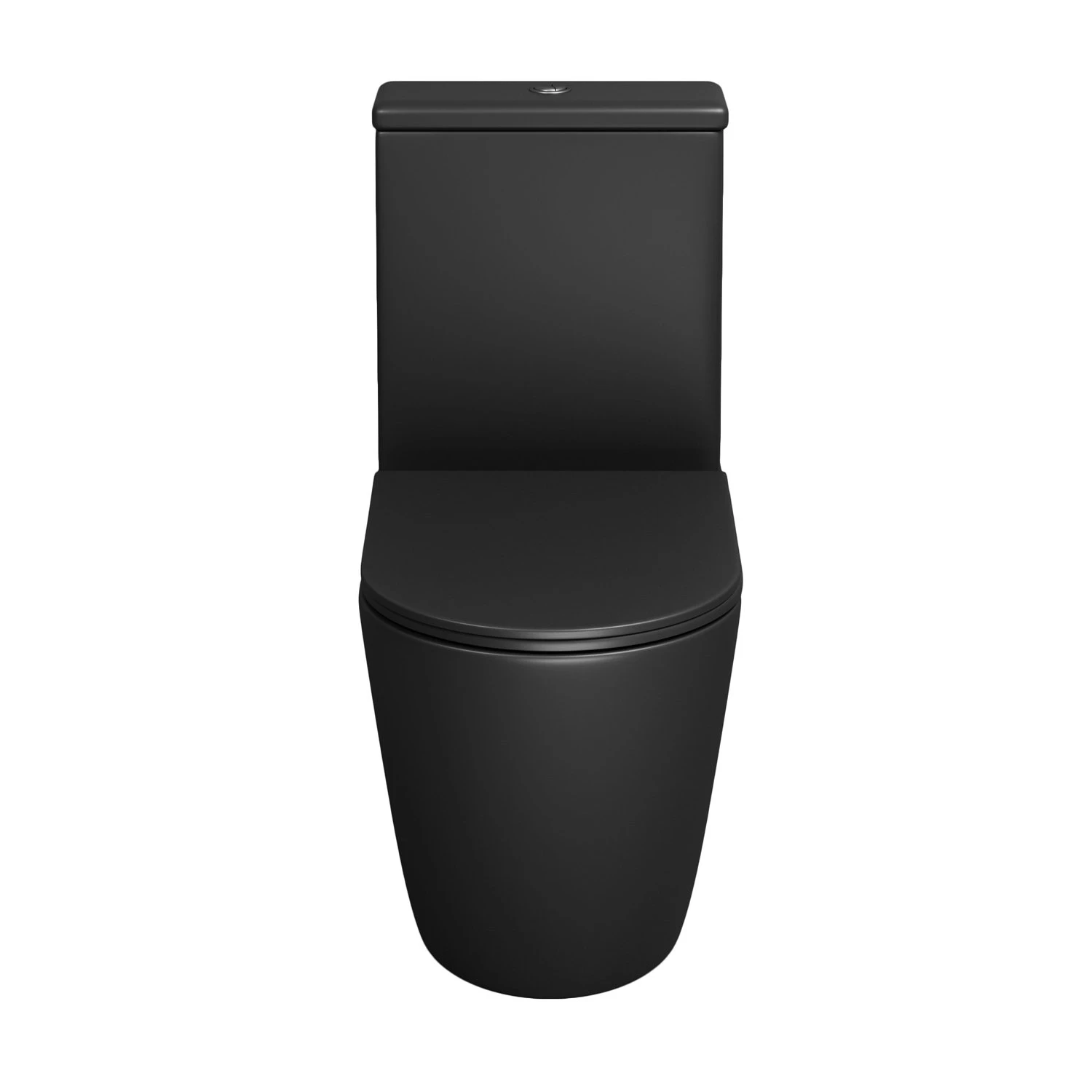 Унитаз Grossman Color GR-4480 BMS напольный, безободковый, с сиденьем микролифт, цвет черный матовый - фото 1