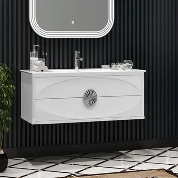Мебель для ванной Опадирис Ибица 120, цвет белый / хром