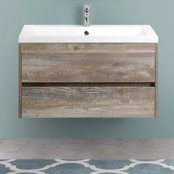 Мебель для ванной Art & Max Family 90 подвесная, цвет бетон экзотик - фото 1
