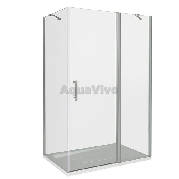 Душевой уголок Good Door Mokka WTW+SP-C-WE 130x100, стекло прозрачное, профиль белый